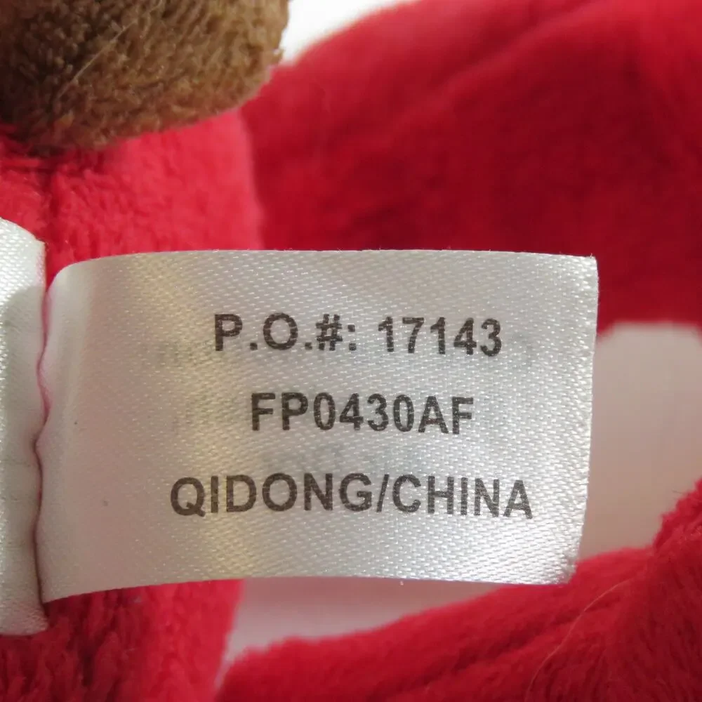 Fiesta Brinley Bear Plush Stuffed Toy in Red Pajamas Collectible 10